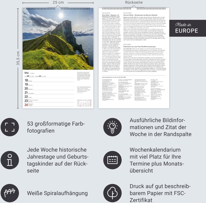 Immagine prodotto Harenberg Skandinavien Wochenplaner 2026 - Eine Reise in 53 Bildern