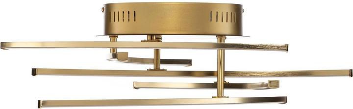 Actual product image Lindby Flakira LED ceiling lamp, 5-light antique brass (1940 lm)