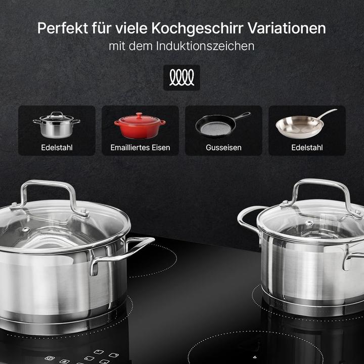 Produktbild Bomann BOMA Induktionskochfeld (59 cm, Glaskeramik Kochfeld, Induktionskochfeld)