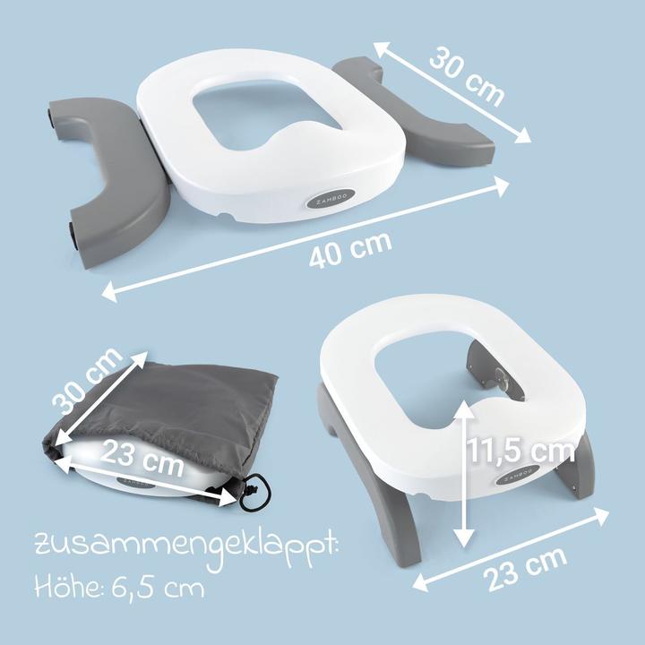 Produktbild Zamboo Töpfchen Reisetöpfchen / faltbarer Toilettensitz inkl.