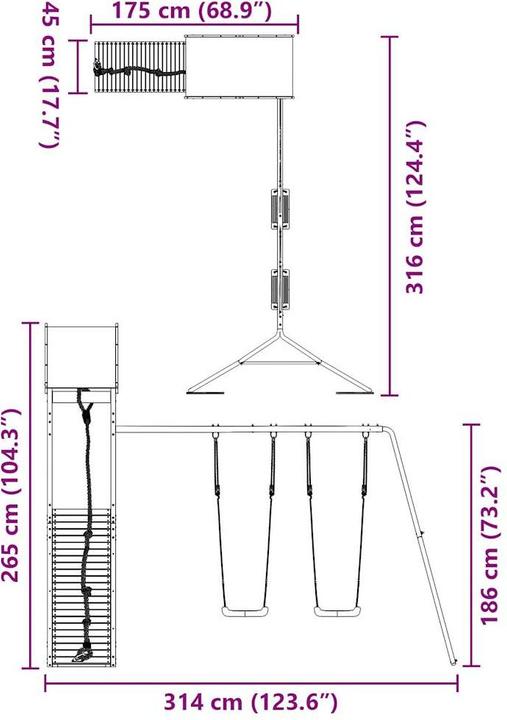 Immagine prodotto vidaXL Spielturm