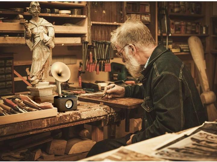 Image du produit Sangean WR-45X Gold Radio VHF (FM) AUX, Bluetooth Oplaadbaar Zwart, Goud (FM, VHF, Bluetooth)