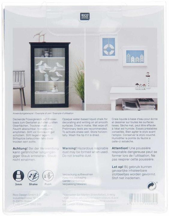 Actual product image Rico Design Chalk marker 6 pieces, multicoloured (6x)