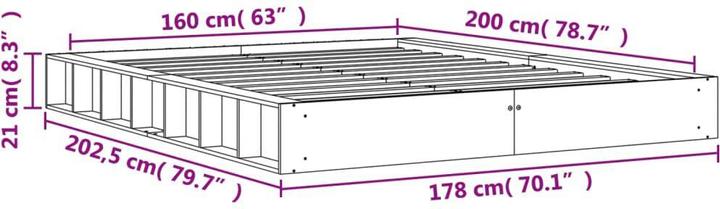 Actual product image vidaXL Oria (160 x 200 cm)