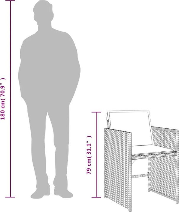 Produktbild vidaXL Garten Essgruppe