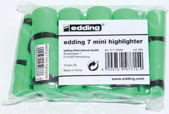 Produktbild Edding 7 MINI - Highlighter (10x)