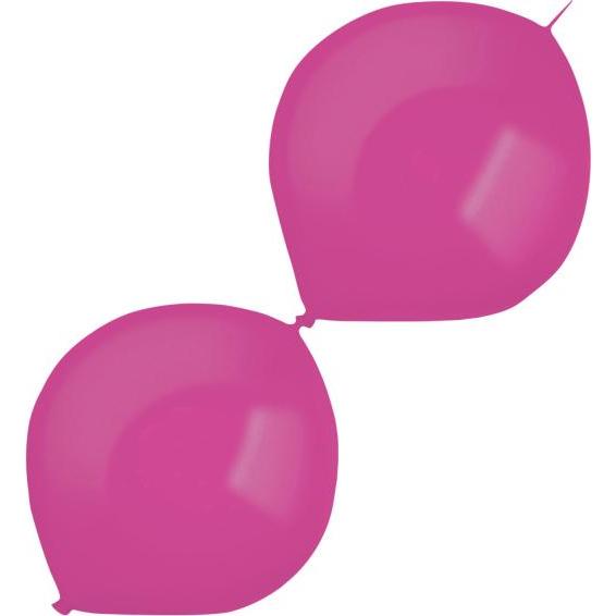 Everts 50 Latexballons Decorator Metallic E-Link Hot Pink