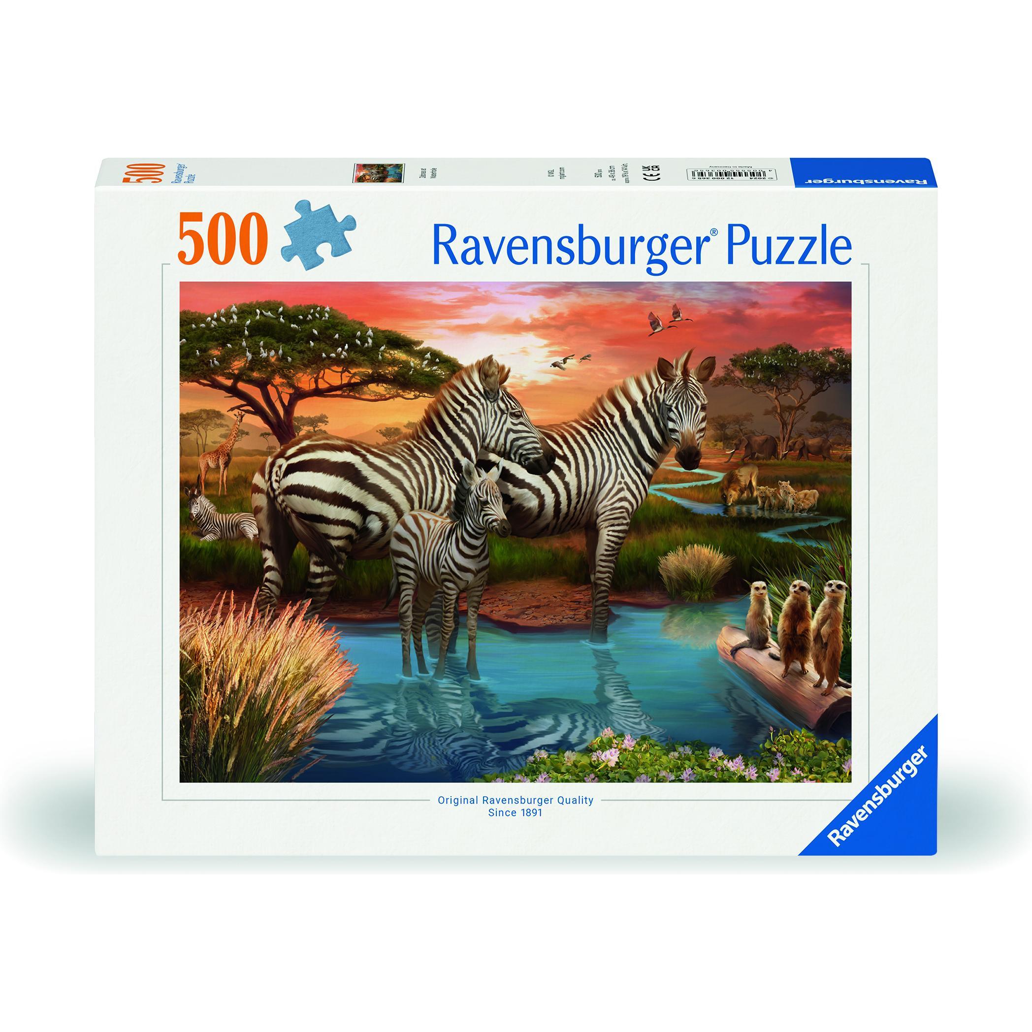 Ravensburger Zebras am Wasserloch (500 Teile)