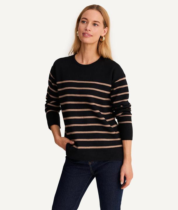 Immagine prodotto Anne Weyburn Maglia a righe a maglia fine con scollo rotondo (34)