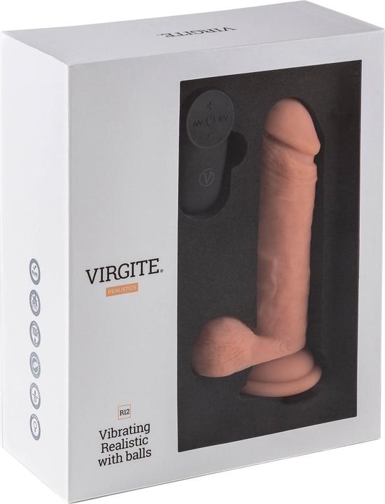 Produktbild Virgite Vibrierender realistischer Dildo mit Fernbedienung