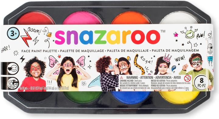 Actual product image Snazaroo Accessories Make-up Palette Jumbo, 8 x 18 ml