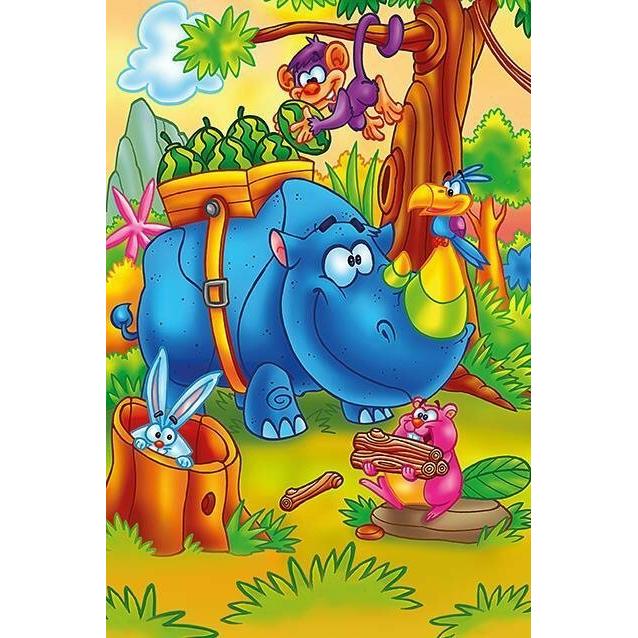 Thumbnail - Lamberth ART PUZZLE Holzpuzzle Working Rhino 16 Teile (16 Teile)