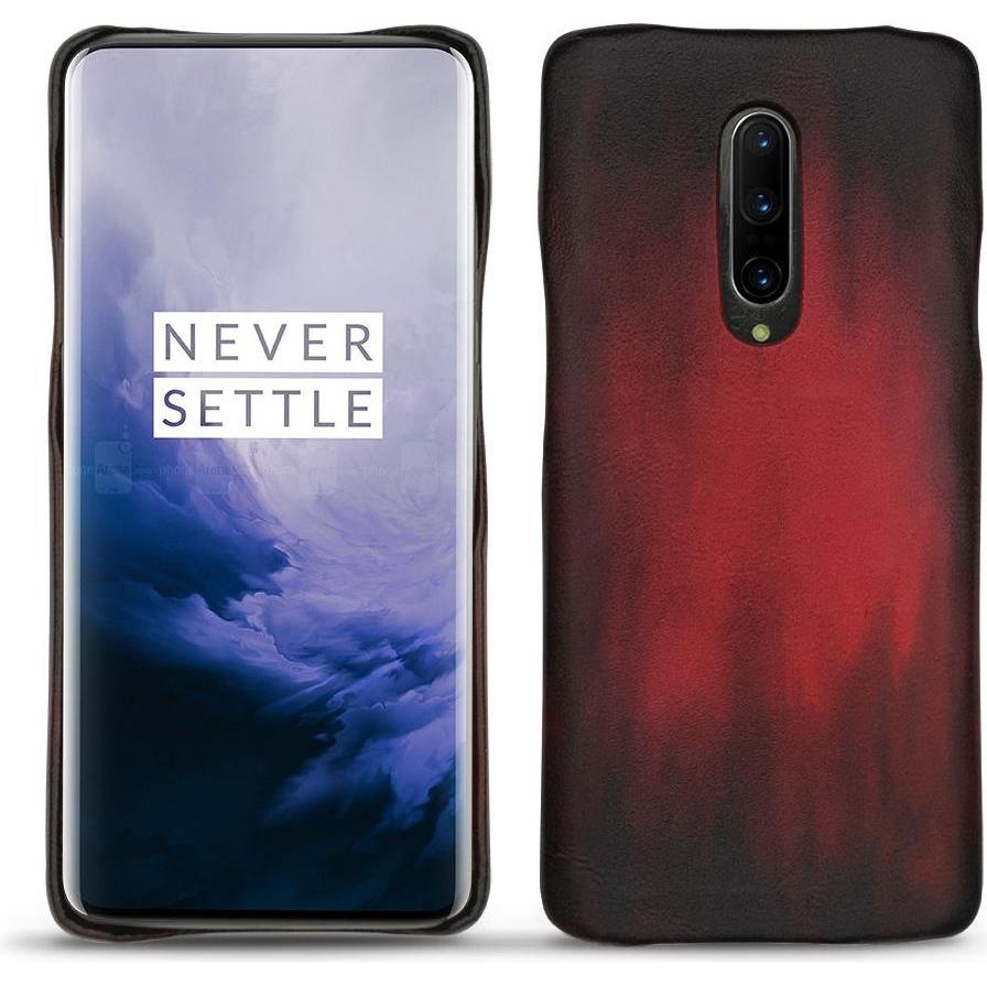 Noreve Lederschutzhülle (OnePlus 7 Pro), Smartphone Hülle, Rot