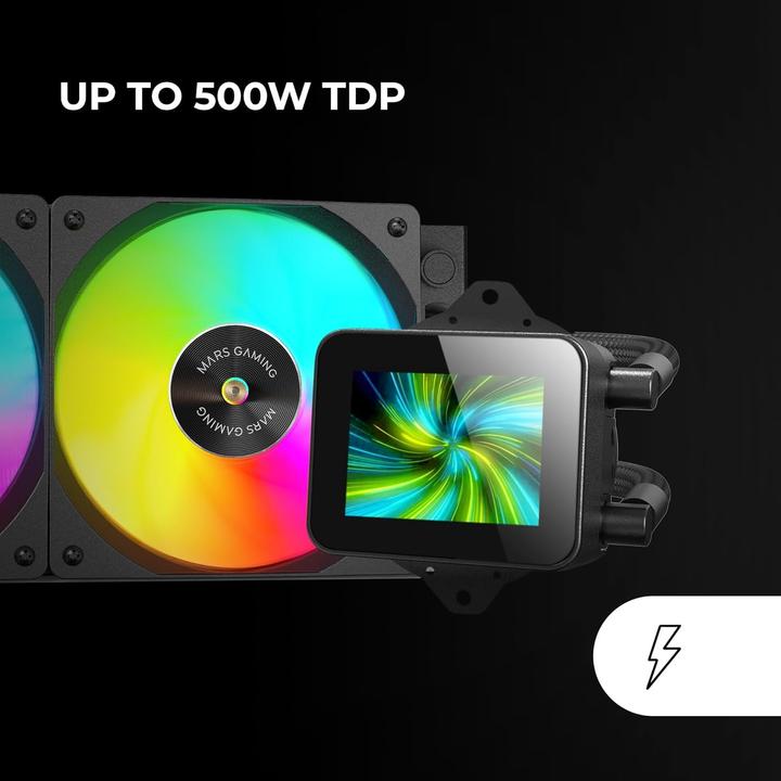 Image du produit Mars Gaming Kit Watercooling Aio Ml-Vision RGB - 240mm (Noir)