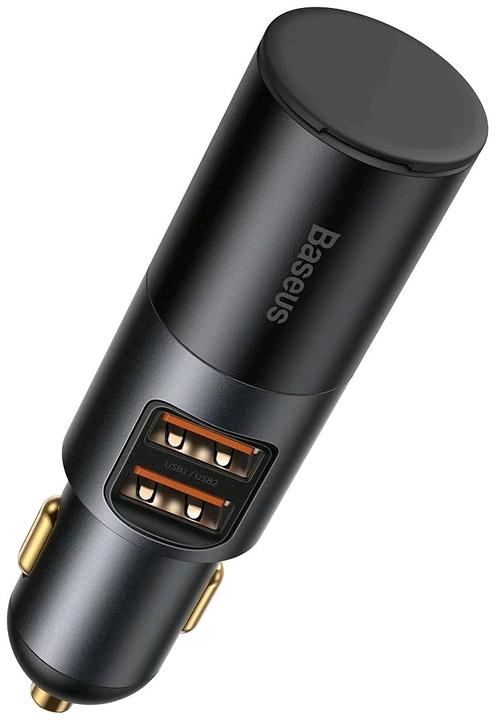 Produktbild Baseus Share Together Fast Charge Car Charger with Cigarette Lighter Expansion Port, 2x USB, 120W (G
