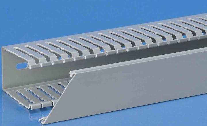 Produktbild RS PRO Grey DIN Panel Trunking W25XH75 (200 cm)