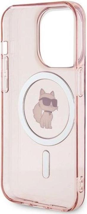 Actual product image Karl Lagerfeld KLHMP14LHFCCNOP iPhone 14 Pro 6.1" różowy/pink hardcase IML Choupette MagSafe (Apple iPhone 14 Pro)