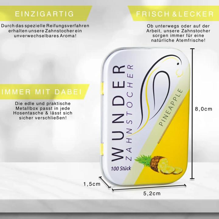 Actual product image Wunder Zahnstocher Pineapple (100x)