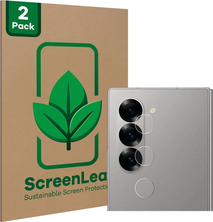 Produktbild ScreenLeaf Schutzfolie nachhaltiger Displayschutz Displayschutzfolie Folie Klar Transparent (2 Stück, Samsung Galaxy Z)