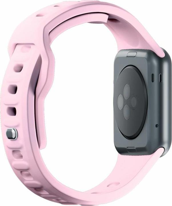 Actual product image 3MK Silicone Watch Strap różowy/powder pink dla Apple Watch 38/40/41mm (Silicone, Stainless steel)