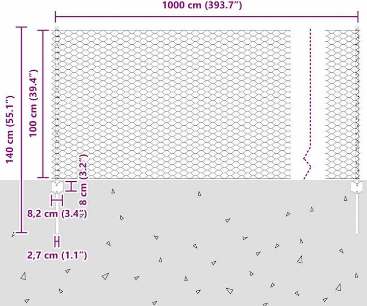 Produktbild vidaXL Aussenbarriere
