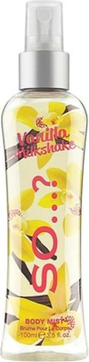 Image du produit So...? Brume corporelle Vanilla Milkshake avec des notes de pêche, de prune et de rose 3.5 oz (100 ml, Brume corporelle)