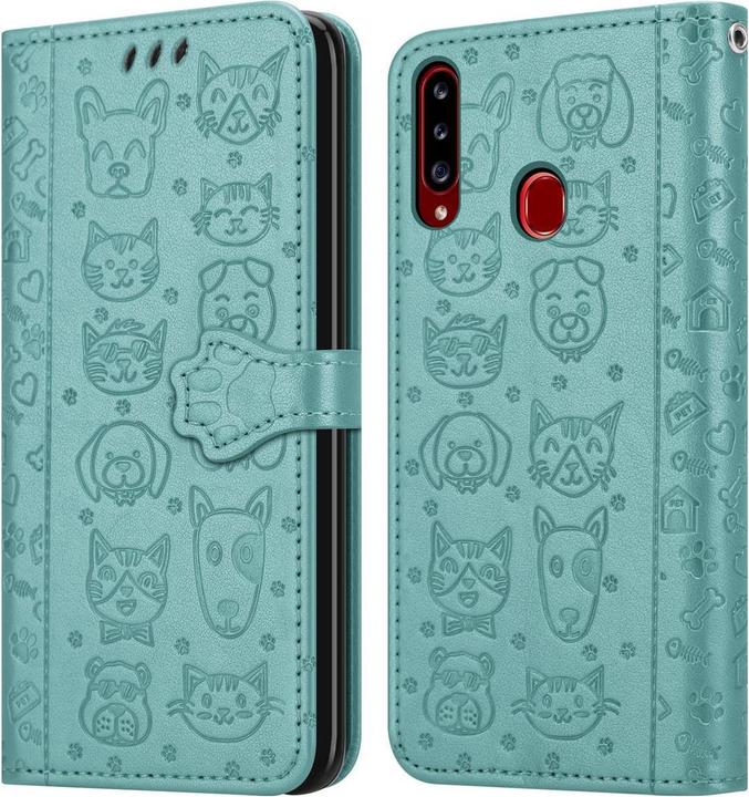 Produktbild Cadorabo Book Hunde & Katzen Cover (Samsung Galaxy A20s)