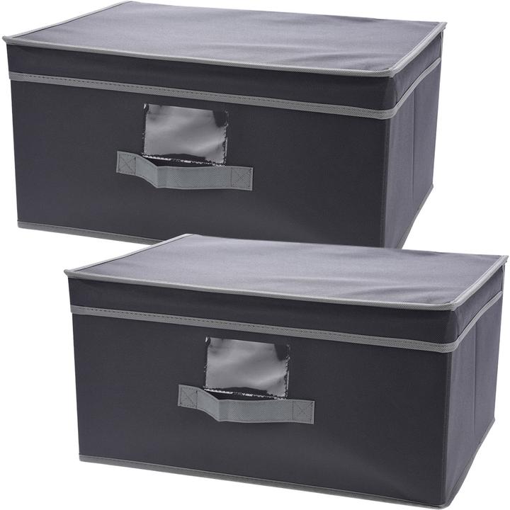 Image du produit Storage Solutions Boîte de rangement avec couvercle & anse, lot de 2