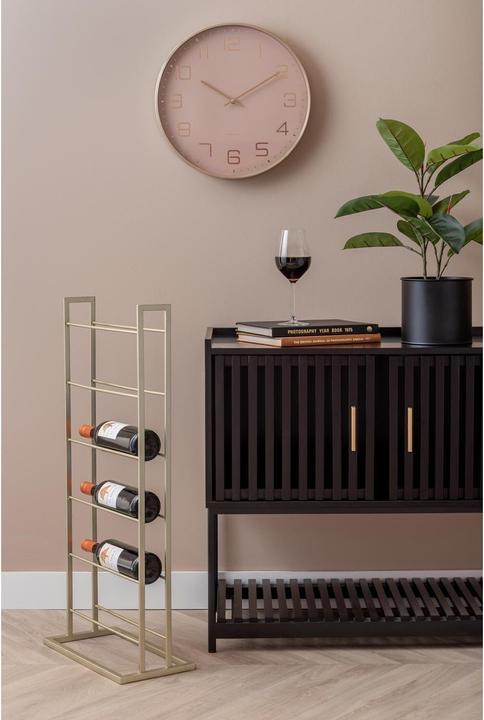 Productafbeelding present time Weinregal Single Floor 84.5 x 20 cm, Gold (6 Fl.)