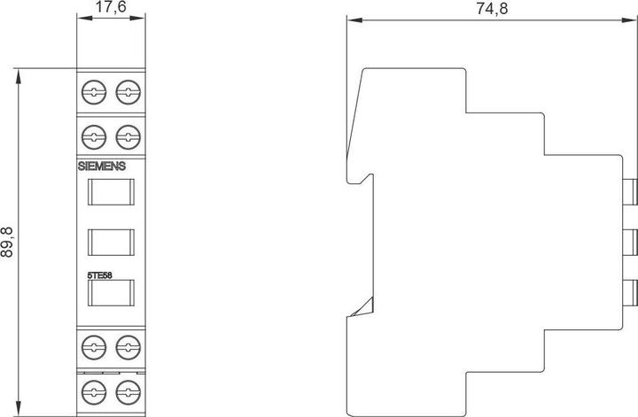 Actual product image Siemens Indicator light 3-fold green