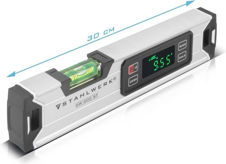 Actual product image Stahlwerk Digital spirit level DW-300 ST made of aluminium with 300 mm length (30 cm)