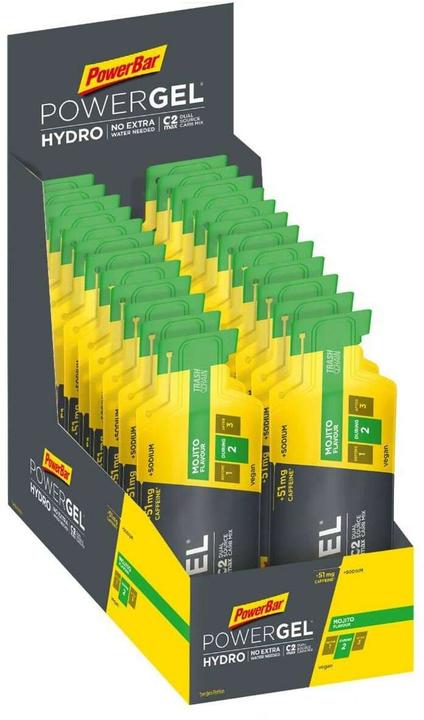 Produktbild Powerbar PowerGel Hydro (Mojito, Koffein, 24 Stk., 1850 g)