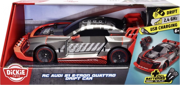 Immagine prodotto Dickie Auto da drift RC Audi S1 E-Tron Quattro, RTR
