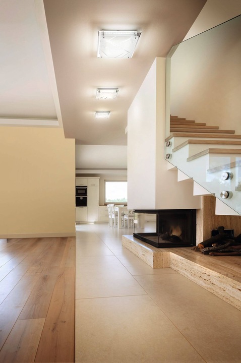 Produktbild Fabas Luce Deckenleuchte Glas Modern transparent Neutralweiss