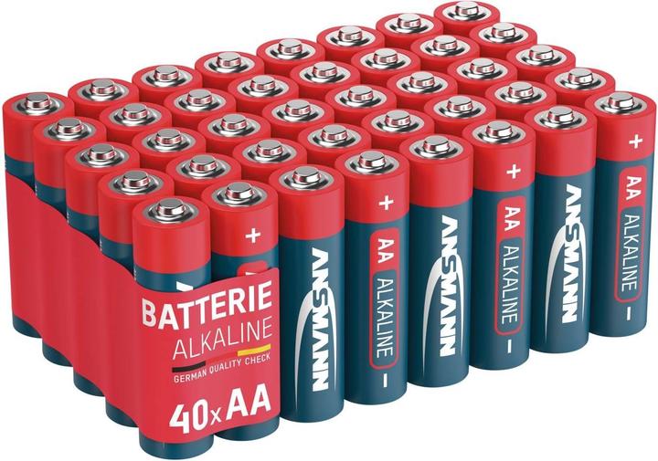 Actual product image Ansmann Alkaline Mignon (AA) batteries - 40 pieces (40 pcs., AA, 2800 mAh)