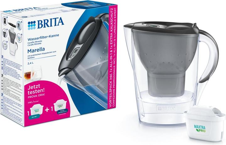 Produktbild Brita Marella graphit inkl. inkl. 1x ALL-in-1, 1x Extra Kalk