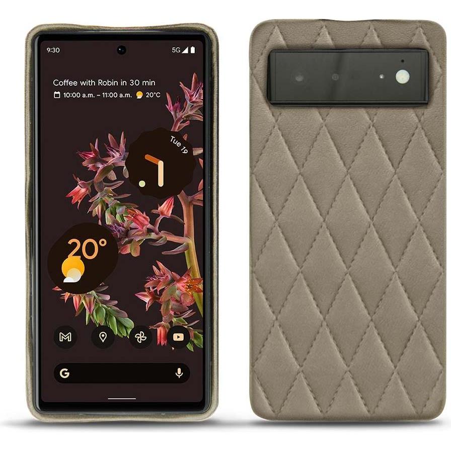 Thumbnail - Noreve Lederschutzhülle (Google Pixel 6), Smartphone Hülle, Beige