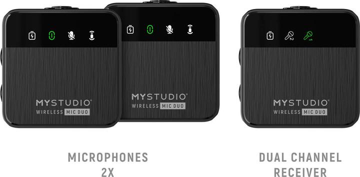 Actual product image Easypix MyStudio Wireless Mic Duo