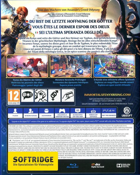 Produktbild Ubisoft Immortals Fenyx Rising (PS4, Multilingual)
