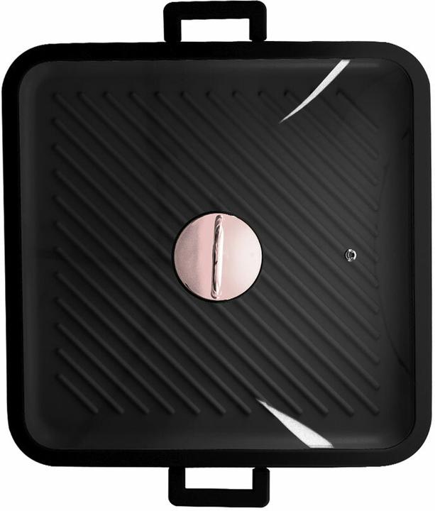 Produktbild BerlingerHaus Haus Grillpfanne mit Deckel Black Rose Collection (Grillpfanne, Aluminiumguss, 34 x 4.50 cm)