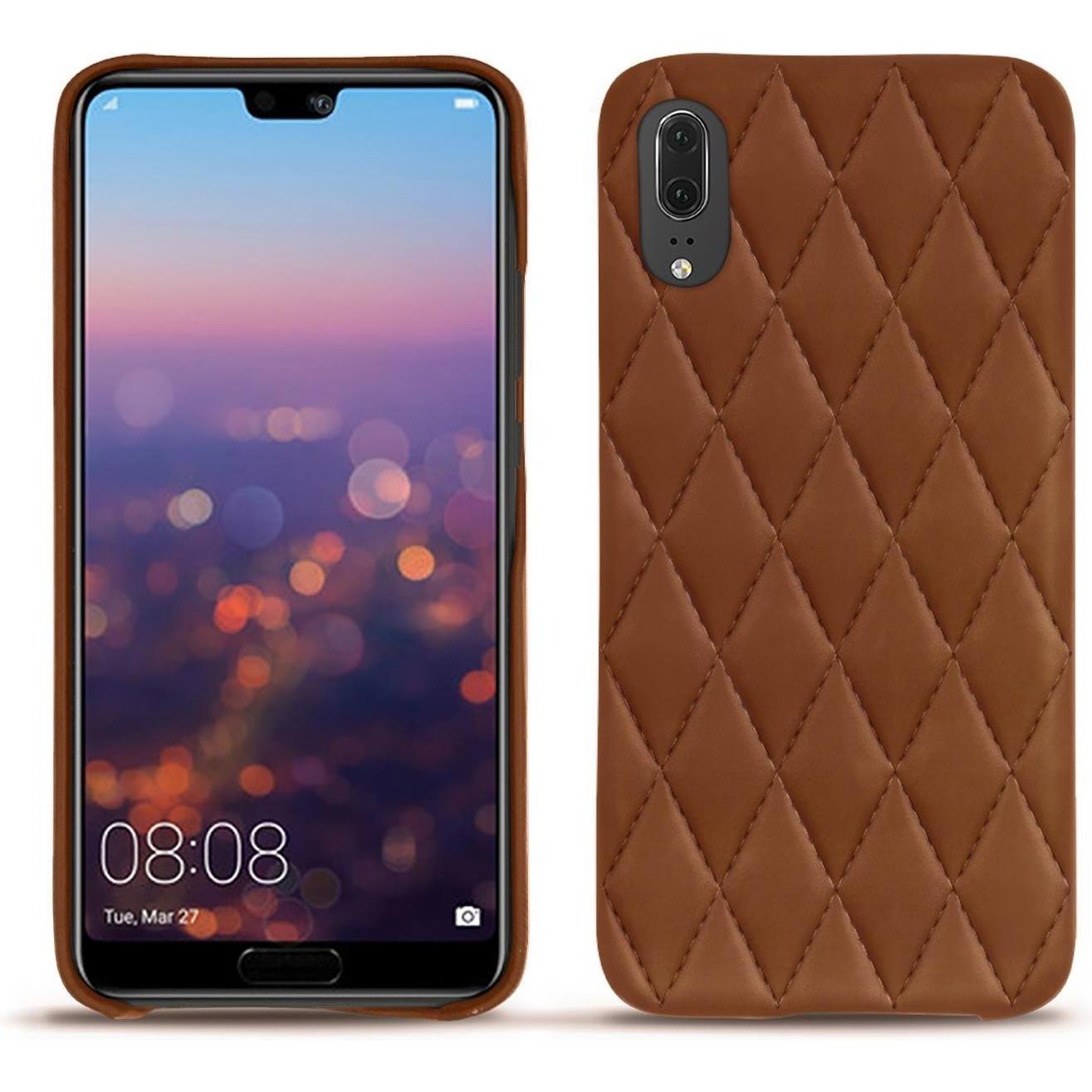 Thumbnail - Noreve Lederschutzhülle (Huawei P20), Smartphone Hülle, Braun