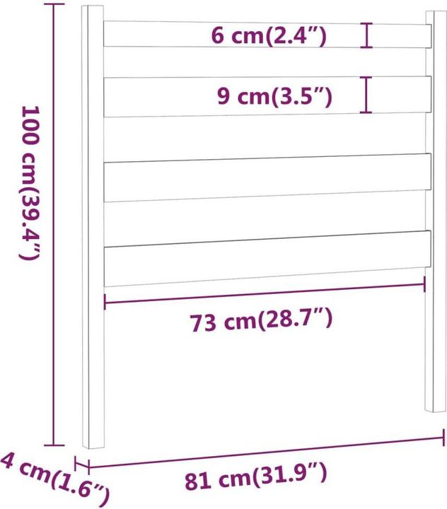 Immagine prodotto vidaXL Bonar (81 x 4 x 100 cm)