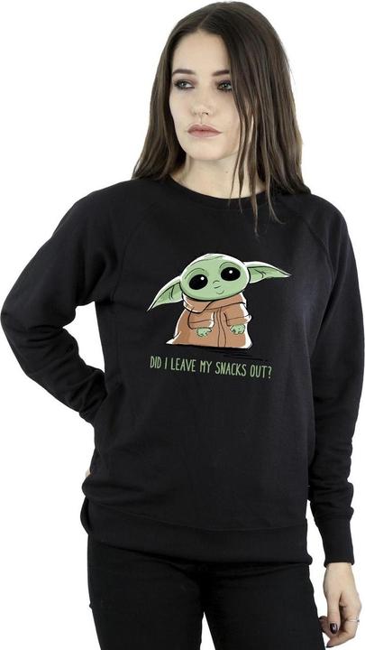 Immagine prodotto Star Wars The Mandalorian Grogu Snacks Meme Felpa Donna (S)