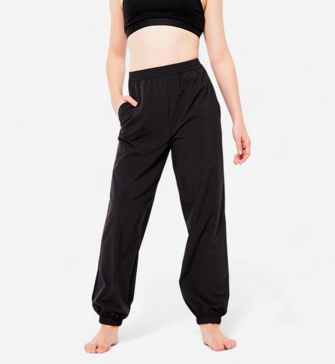 Produktbild Domyos Tanzhose Modern Jazz Mädchen weit und leicht - schwarz (170)