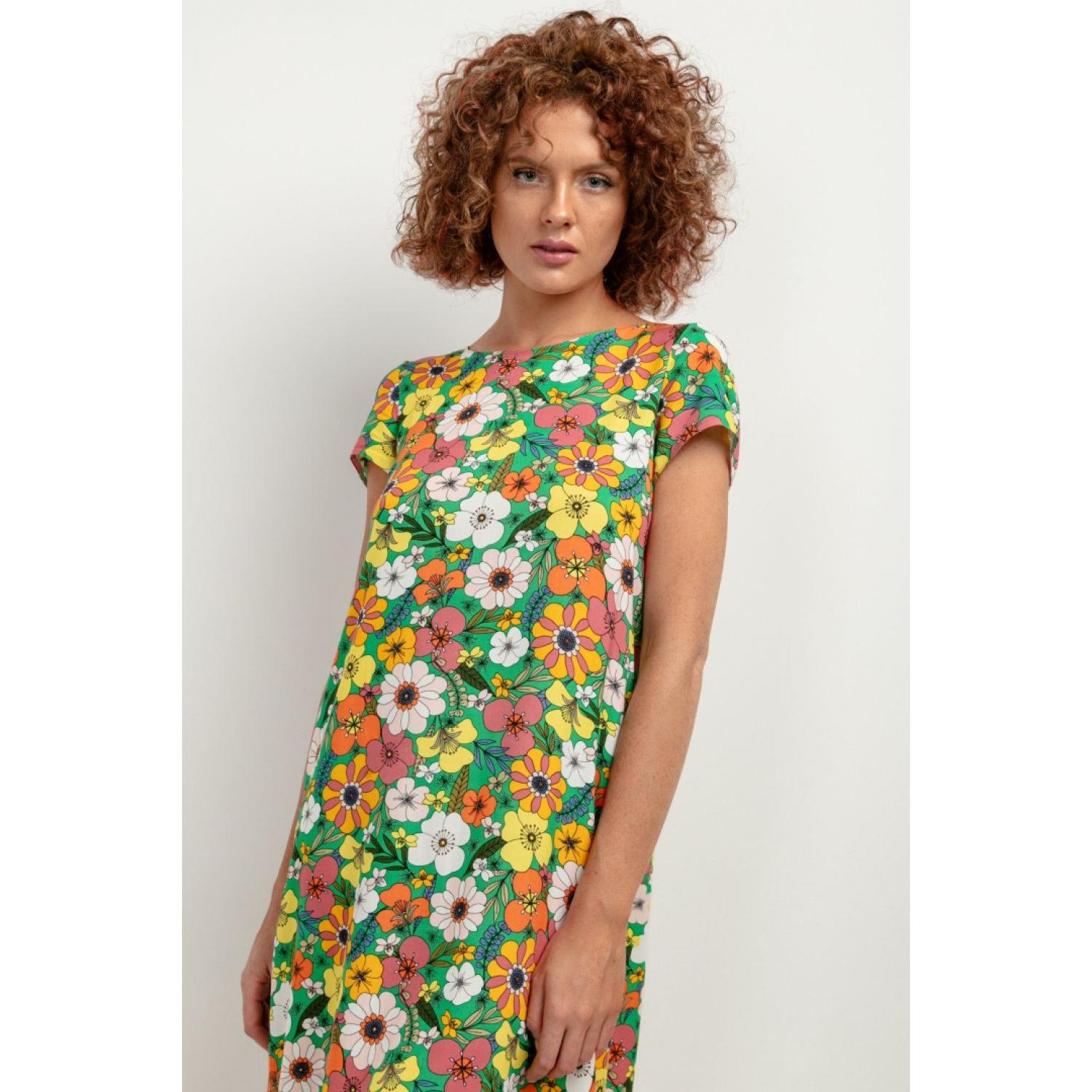 Tessita, Damen, Kleider, Alltagskleid model, Mehrfarbig, (XXL)