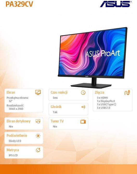 Productafbeelding ASUS PA329CV (3840 x 2160 pixels, 32 ") (3840 x 2160 Pixels, 32")