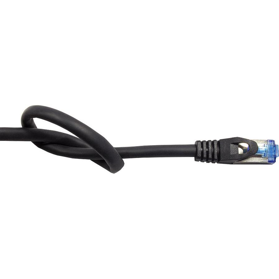Thumbnail - Good Connections RNS Patchkabel SmartFLEX, Cat.6A, S/FTP, PiMF, halogenfrei, 500MHz, schwarz, 1m, (PiMF, S/FTP, CAT6a, ...