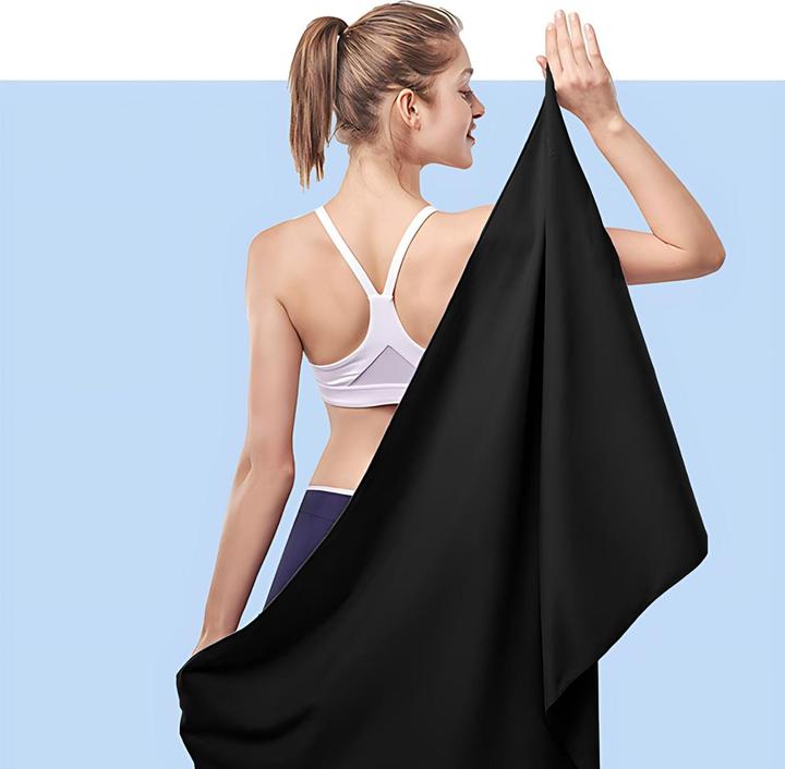 Actual product image Hermex Fitnesshandtuch Mikrofaser-Sporthandtuch Strandtuch Badetuch