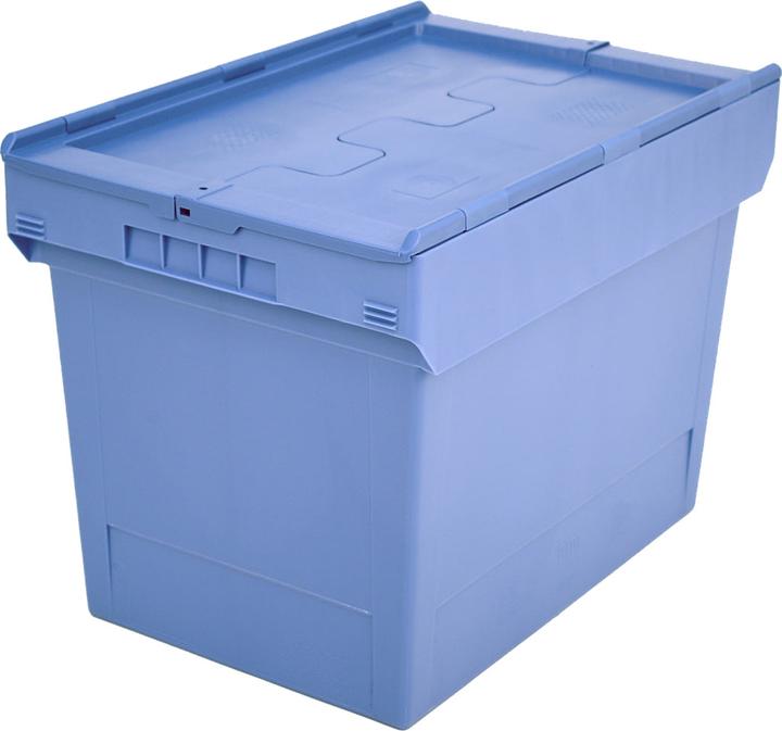 Actual product image kaiserkraft Reusable stacking container with hinged lid