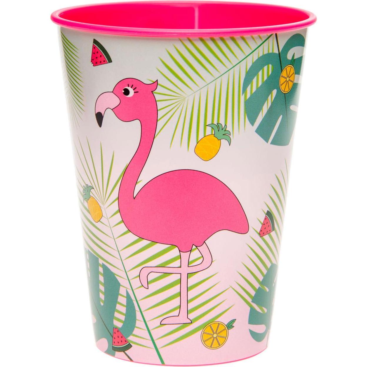 LG-Imports, Kindergeschirr + Kinderbesteck, Kinderbecher Flamingo